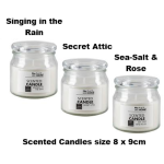 Scented Candle in Round Glass Container with Lid